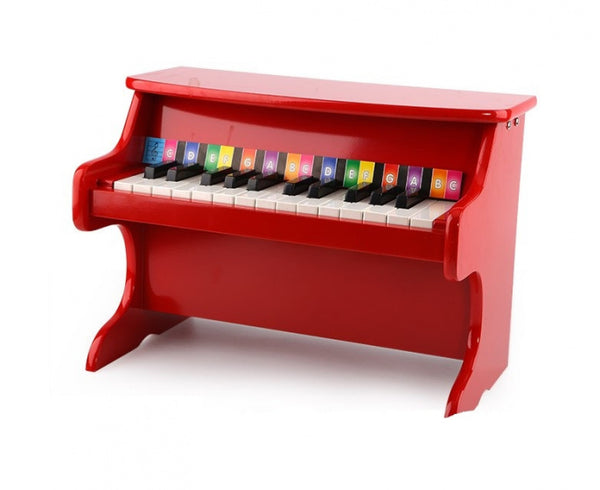 mini-piano 41,5 x 25 x 29,5 cm hout rood