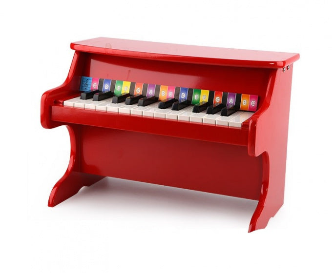 mini-piano 41,5 x 25 x 29,5 cm hout rood