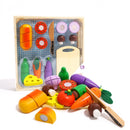 ontbijtset junior 40 x 35 cm hout 11-delig