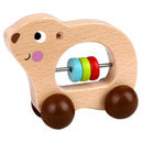 speeldier Beer junior 11 cm hout naturel/bruin