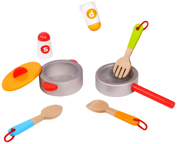 speelgoedkeuken junior 54 x 68 cm hout roze 9-delig