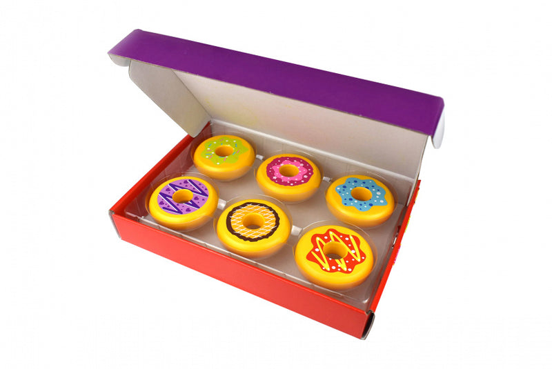 speelset Donuts junior hout geel 6-delig