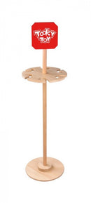 display stokroller junior 22 x 78 cm hout blank/rood