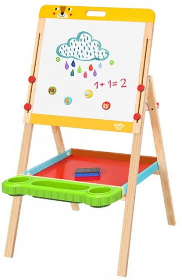 tekenbord junior 55 x 50,5 x 118 cm hout bruin