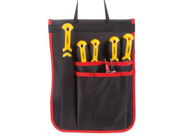 gereedschapsrugzak 38 x 50 x 20 cm polyester zwart