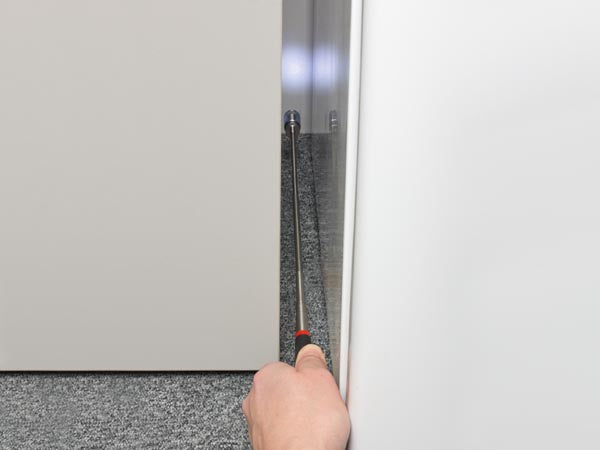 grijpstok magnetisch led 80 cm staal zwart/zilver