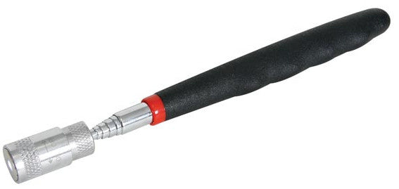 grijpstok magnetisch led 80 cm staal zwart/zilver