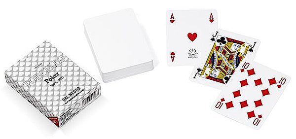 speelkaarten 8,8 x 6,3 cm PVC wit 55-delig