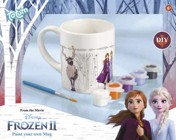 schilder jouw mok Frozen II meisjes wit 3-delig