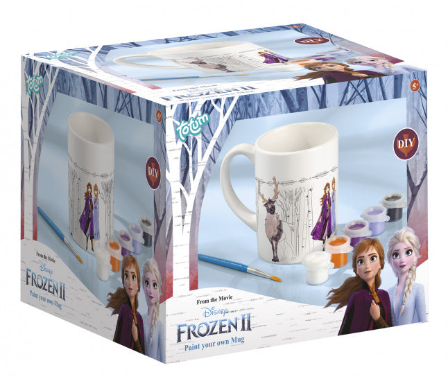 schilder jouw mok Frozen II meisjes wit 3-delig