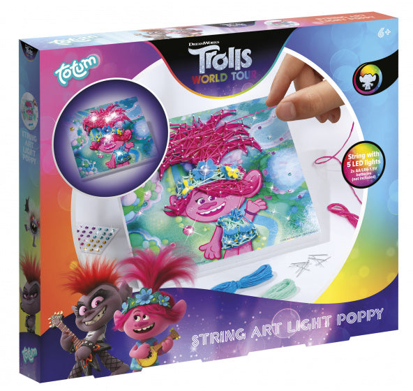 Totum Dreamworks Trolls String Art Licht Poppy + Licht