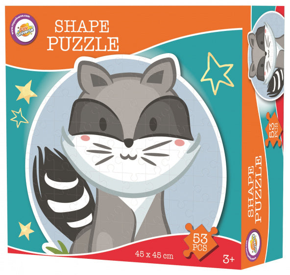 legpuzzel junior 45 x 45 cm karton oranje 53 stuks