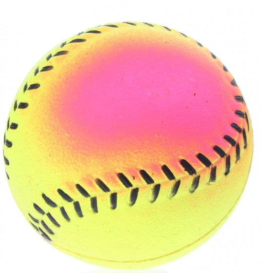 honkbal soft Regenboog junior 6,3 cm rubber