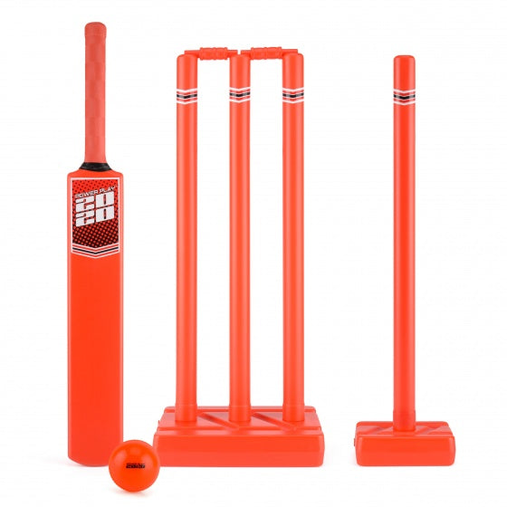 cricketset Powerplay 2020 maat 5 rood 10-delig