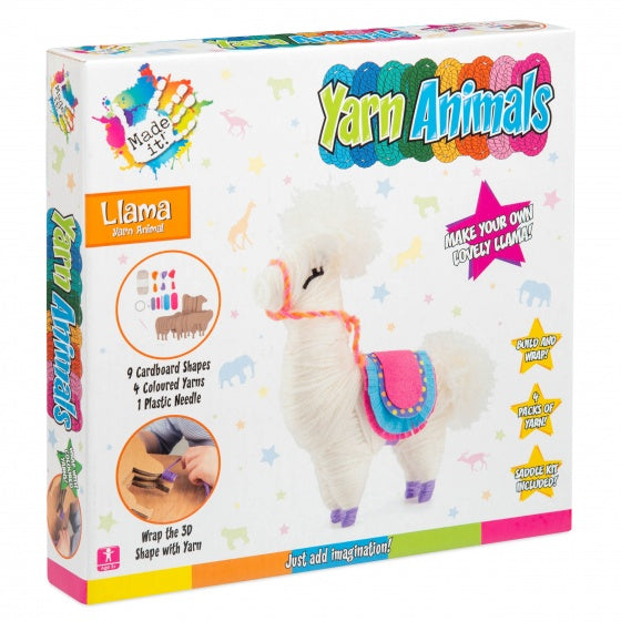 knutselset Yarn Animals Lama junior 14-delig