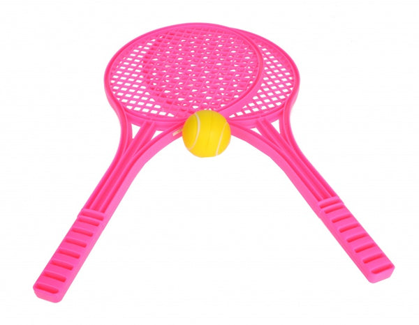 Soft Tennisset 53 cm roze