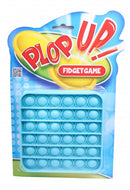 fidgetspel vierkant junior 12 x 12 cm blauw