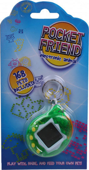 huisdier Pocket Friend elektronisch 6 cm groen
