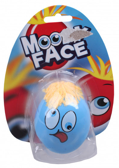 kneedhoofd Moody Face junior 7 cm blauw