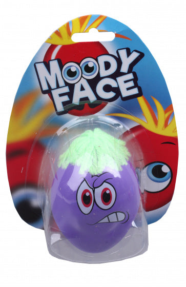 kneedhoofd Moody Face junior 7 cm paars