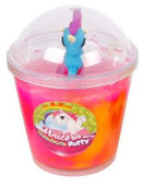 putty Unicorn junior 10 cm blauw 2-delig