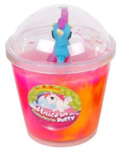 putty Unicorn junior 10 cm blauw 2-delig