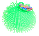 stressbal Puffer Mania 23 cm siliconen groen