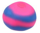 stretchbal junior 7 cm siliconen roze/blauw