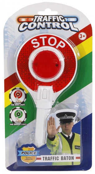 verkeersbord Stop junior 23 cm wit/rood