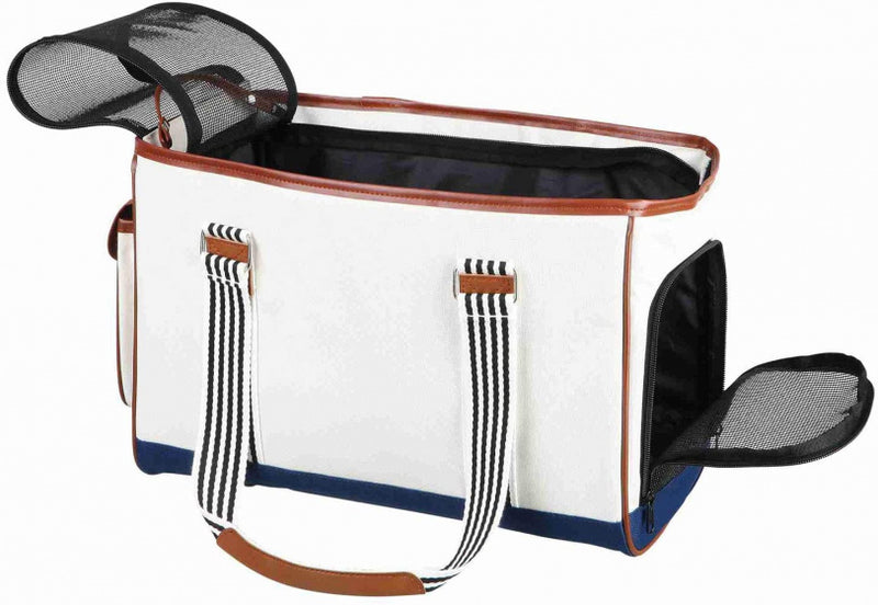 Trixie Hondentas Elisa Wit / Blauw 20X26X41 CM