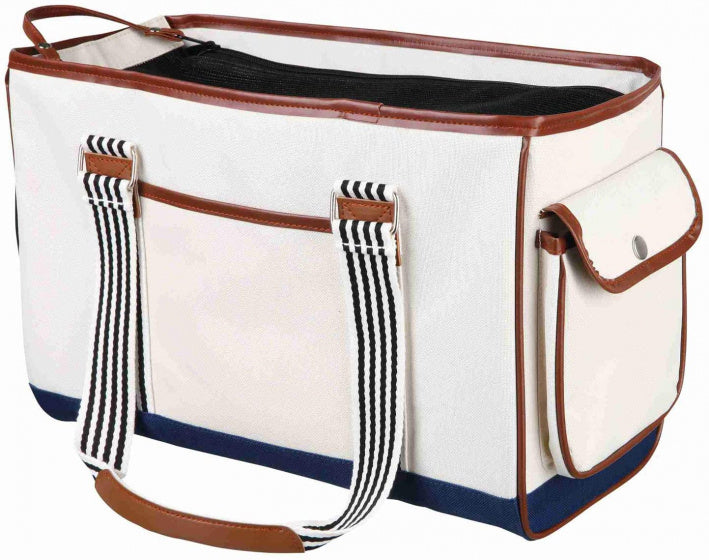 Trixie Hondentas Elisa Wit / Blauw 20X26X41 CM