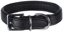 Trixie Halsband Hond Active Comfort Leer Zwart 39-46X3 CM