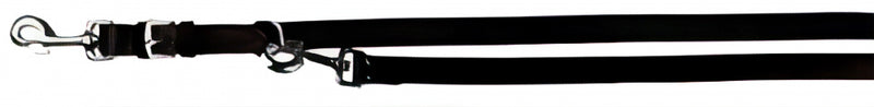 Trixie Hondenriem Politielijn Active Leer Zwart 200X1,3 CM