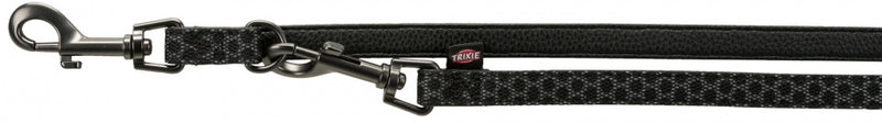 Trixie Hondenriem Night Reflect Verstelbaar Zwart 200X2 CM