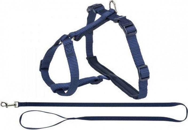 Trixie Kattentuig Premium Met Riem Indigo 33-57X1,3 CM