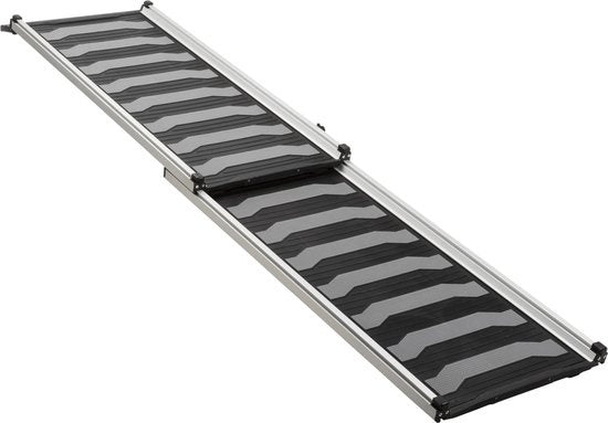 Trixie Loopplank Telescopisch Tot 90 Kg Zwart / Grijs 78-175X40 CM