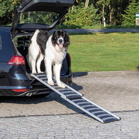 Trixie Loopplank Telescopisch Tot 90 Kg Zwart / Grijs 78-175X40 CM