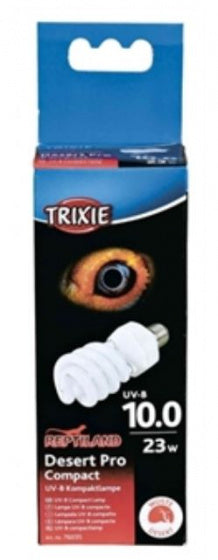 Trixie Reptiland Desert Pro Compact 10.0 Uv-b Lamp 23 WATT 6X6X15,2 CM