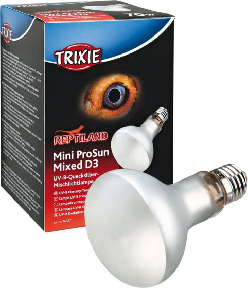 Trixie Reptiland Mini Prosun Mixed D3 Uv-b Lamp Zelfstartend 70 WATT 8X8X10,8 CM
