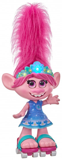 Poppy met dansend haar Trolls 38 x 30,5 cm paars/roze