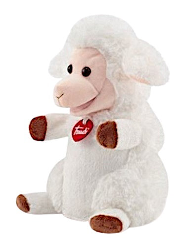 handpop Schaap 24 cm pluche wit