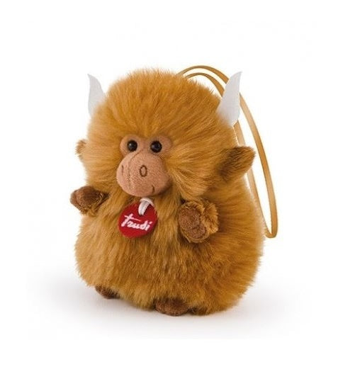 knuffel Charm yak 10 cm bruin maat XXS