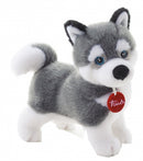 Knuffel hond Huskey 24 cm grijs/wit