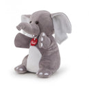 knuffel Puppet olifant 28 cm grijs