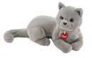 knuffelkat Celestino 44 cm pluche grijs