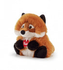 pluchen knuffel vos 19 cm bruin