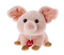 pluchen knuffelvarken Manlio 22 cm roze