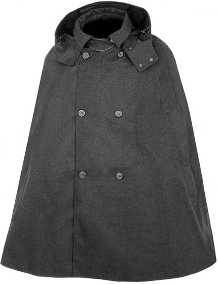 regenponcho Tabello polyester donkergrijs maat L