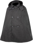 regenponcho Tabello polyester donkergrijs maat M