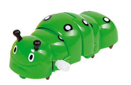 Opwindfiguur Rups: Groen 9 cm